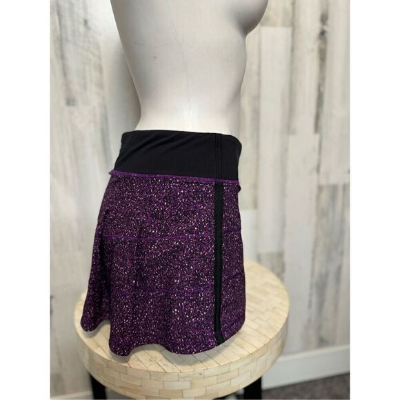 LULULEMON PACE RIVAL SKIRT 2 SIZE-6  Flashback Static Powdered Rose Tender Viole - Picture 8 of 15
